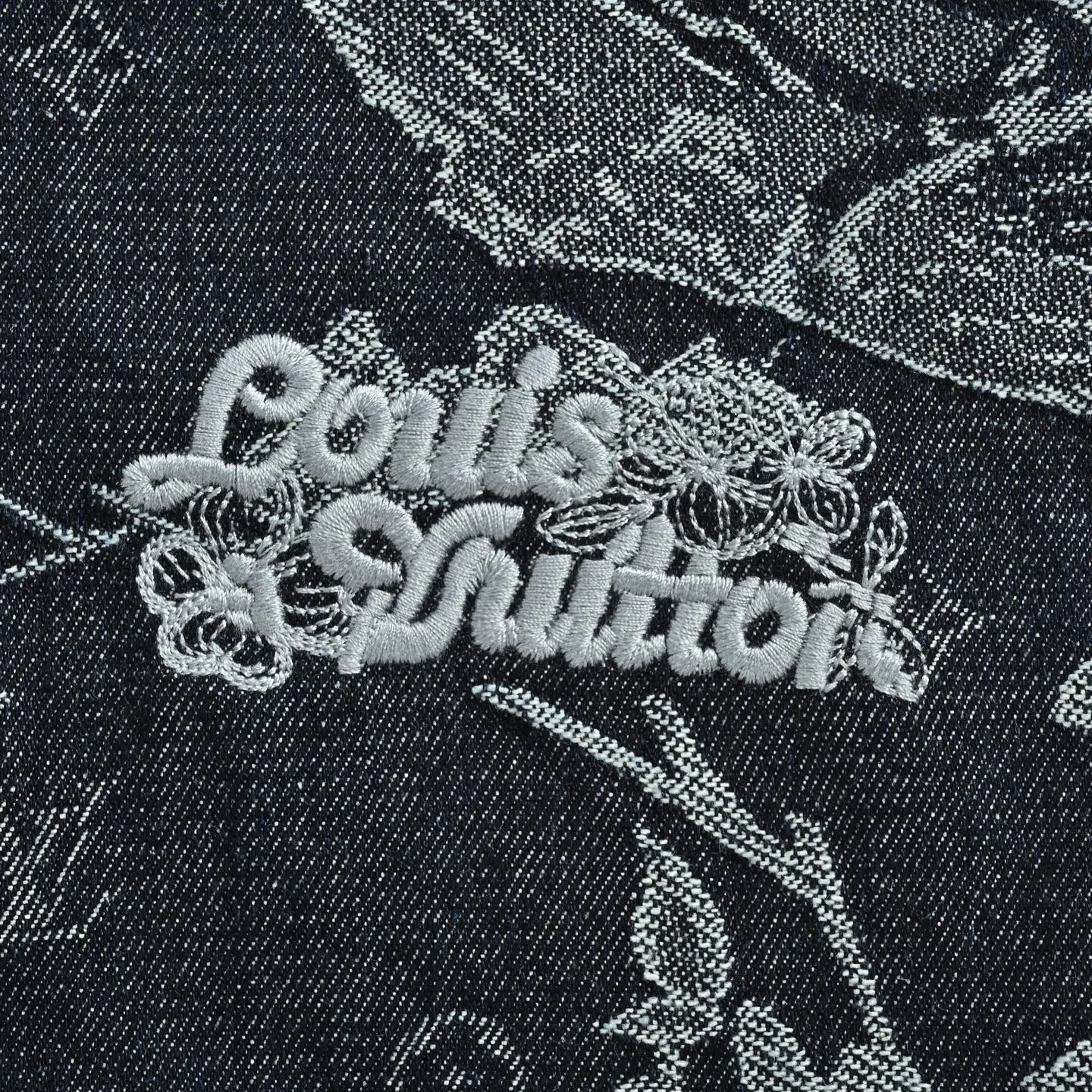 Louis Vuitton/Louis Vuitton floral denim suit shorts